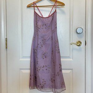 Betsey Johnson Purple/Lilac Silk Dress